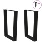 vidaXL Esstisch Beine V-Form 2 Stück Schwarz 70x(72-73,3) cm Stahl vidaXL Esstisch Beine V-Form 2 Stück Schwarz 70x(72-73,3) cm Stahl