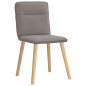 vidaXL Esszimmerstühle 4 Stk. Taupe Stoff