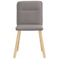 vidaXL Esszimmerstühle 4 Stk. Taupe Stoff