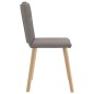 vidaXL Esszimmerstühle 4 Stk. Taupe Stoff