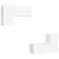 vidaXL 4-tlg. TV-Schrank-Set Weiß Holzwerkstoff vidaXL 4-tlg. TV-Schrank-Set Weiß Holzwerkstoff