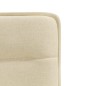 vidaXL Esszimmerstühle 4 Stk. Creme Stoff