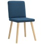 vidaXL Esszimmerstühle 4 Stk. Blau Stoff