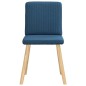 vidaXL Esszimmerstühle 4 Stk. Blau Stoff