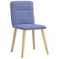 vidaXL Esszimmerstühle 4 Stk. Jeansblau Stoff