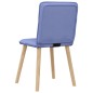 vidaXL Esszimmerstühle 4 Stk. Jeansblau Stoff