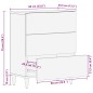 vidaXL Sideboard 60x33,5x75 cm Mangoholz