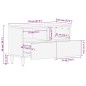 vidaXL TV-Schrank 70x33,5x46 cm Massivholz Mango vidaXL TV-Schrank 70x33,5x46 cm Massivholz Mango