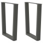 vidaXL Esstisch Beine V-Form 2 Stück Anthrazit 70x(72-73,3) cm Stahl vidaXL Esstisch Beine V-Form 2 Stück Anthrazit 70x(72-73,3) cm Stahl