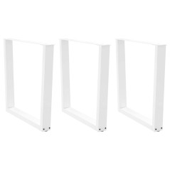 vidaXL Esstisch Beine V-Form 3 Stück Weiß 80x(72-73,3) cm Stahl
