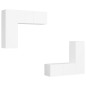vidaXL 4-tlg. TV-Schrank-Set Weiß Holzwerkstoff vidaXL 4-tlg. TV-Schrank-Set Weiß Holzwerkstoff