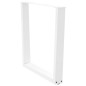 vidaXL Esstisch Beine V-Form 3 Stück Weiß 80x(72-73,3) cm Stahl