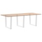 vidaXL Esstisch Beine V-Form 3 Stück Weiß 80x(72-73,3) cm Stahl