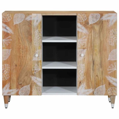 vidaXL Sideboard 90x33,5x75 cm Massivholz Mango