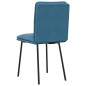 vidaXL Esszimmerstühle 6 Stk. Blau Samt