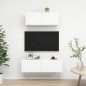 2-tlg. TV-Schrank-Set Weiß Holzwerkstoff 2-tlg. TV-Schrank-Set Weiß Holzwerkstoff