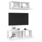 2-tlg. TV-Schrank-Set Weiß Holzwerkstoff 2-tlg. TV-Schrank-Set Weiß Holzwerkstoff