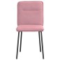vidaXL Esszimmerstühle 4 Stk. Rosa Samt