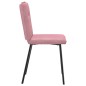vidaXL Esszimmerstühle 4 Stk. Rosa Samt