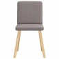 vidaXL Esszimmerstühle 6 Stk. Taupe Stoff