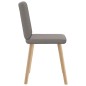 vidaXL Esszimmerstühle 6 Stk. Taupe Stoff