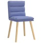 vidaXL Esszimmerstühle 4 Stk. Jeansblau Stoff