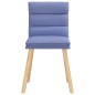vidaXL Esszimmerstühle 4 Stk. Jeansblau Stoff