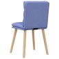 vidaXL Esszimmerstühle 4 Stk. Jeansblau Stoff