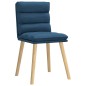 vidaXL Esszimmerstühle 4 Stk. Blau Stoff