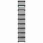 vidaXL Schuhregal 10-stöckig Grau 54x28x158 cm Vliesstoff