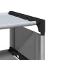 vidaXL Schuhregal 10-stöckig Grau 54x28x158 cm Vliesstoff