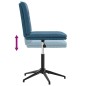 vidaXL Esszimmerstühle 6 Stk. Blau Samt