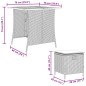 vidaXL 5-tlg. Garten-Essgruppe mit Kissen Beige Poly Rattan vidaXL 5-tlg. Garten-Essgruppe mit Kissen Beige Poly Rattan