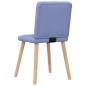 vidaXL Esszimmerstühle 6 Stk. Jeansblau Stoff
