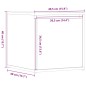 vidaXL Schubladenbox Artisan Eichen-Optik 40,5x40x40 cm Holzwerkstoff vidaXL Schubladenbox Artisan Eichen-Optik 40,5x40x40 cm Holzwerkstoff