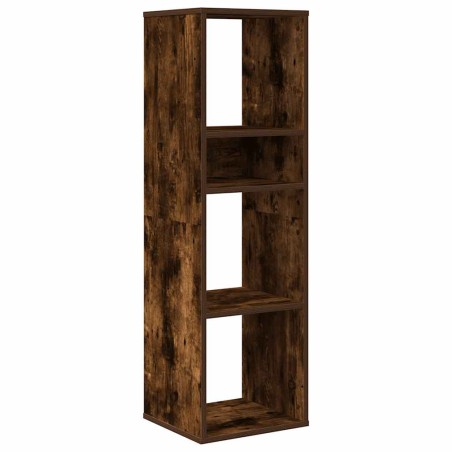 vidaXL Bücherregal Räuchereiche 34x31x112 cm Holzwerkstoff