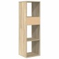 vidaXL Bücherregal Sonoma-Eiche 34x31x112 cm Holzwerkstoff