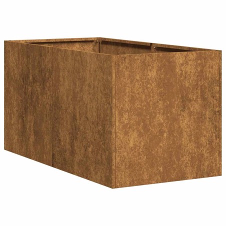 vidaXL Pflanzkübel Rostig 40x80x40 cm Wetterfester Stahl