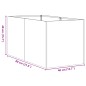vidaXL Pflanzkübel Rostig 40x80x40 cm Wetterfester Stahl vidaXL Pflanzkübel Rostig 40x80x40 cm Wetterfester Stahl