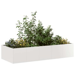 vidaXL Pflanzkübel 200x80x40 cm Edelstahl