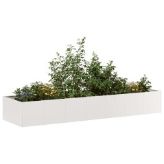 vidaXL Pflanzkübel 280x80x40 cm Edelstahl