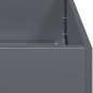 vidaXL Pflanzgefäß Anthrazit 80x80x80 cm Stahl
