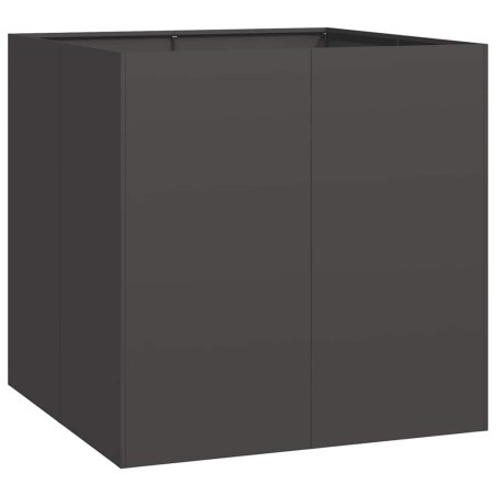 vidaXL Pflanzkübel Schwarz 80x80x80 cm Stahl