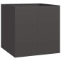 vidaXL Pflanzkübel Schwarz 80x80x80 cm Stahl