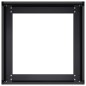vidaXL Pflanzkübel Schwarz 40x40x30 cm Stahl