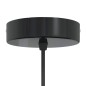 vidaXL Pendelleuchten 2 Stk. Höhenverstellbar E27 Schwarz Ø30cm Metall