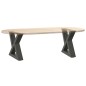 vidaXL Couchtischbeine 2 Stk. Anthrazit 30x(30-31,3) cm Stahl