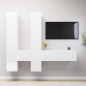 6-tlg. TV-Schrank-Set Weiß Holzwerkstoff 6-tlg. TV-Schrank-Set Weiß Holzwerkstoff