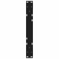 vidaXL Couchtischbeine 2 Stk. Schwarz 50x(30-31,3) cm Stahl