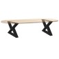vidaXL Couchtischbeine 2 Stk. Schwarz 50x(30-31,3) cm Stahl